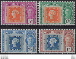 1948 Mauritius Stamp Centenary 4v. MNH SG N. 266/69 - Altri & Non Classificati