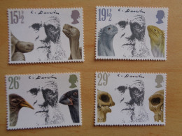 Grande Bretagne Great Charles Darwin Tortues Iguanes Oiseaux Cranes Préhistoriques Turtles Prehistoric Großbritannien - Unused Stamps