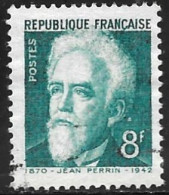 TIMBRE N° 821  -  JEAN PERRIN   -  OBLITERE  -  1948 - Used Stamps