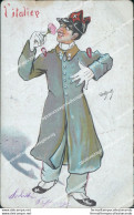 Ca238 Cartolina Militare Satirica  L'italien Illustratore Vandook - Autres & Non Classés