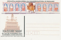 Poland Postcard Bez. Poznan 2005.04: Kaziuk 2005 Town Hall Tower - Interi Postali
