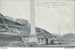 Cf453 Cartolina  Obelisque De Montgenevre Sur La Frontiere Francia France - Autres & Non Classés