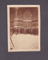 Photo Originale Ancienne Reims Marne Foule Devant La Cathedrale Le 6 Juin 1927 (51958) - Places