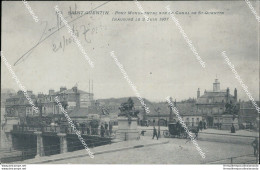 Cf438 Cartolina Saint Quentin Pont Monumental Sur Le Canal 1907  Francia France - Altri & Non Classificati