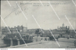 Cf438 Cartolina Saint Quentin Pont Monumental Sur Le Canal 1907  Francia France - Other & Unclassified