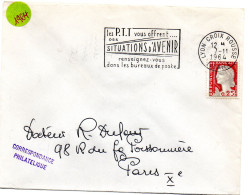 RHONE - Dépt N° 69 = LYON CROIX ROUSSE (4e ARR) 1964 = FLAMME Non Codée = SECAP Multiple ' Les PTT Offrent SITUATIONS' - Mechanical Postmarks (Advertisement)