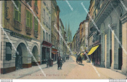 Cf436 Cartolina Bayonne La Rue Port Neuf Francia France - Other & Unclassified