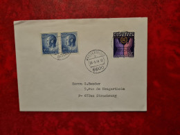 LETTRE CARTE LUXEMBOURG 1988 WASSERBILLIG POUR STRASBOURG - Other & Unclassified