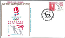 FRANCE Ca.1991:  FDC De Albertville (Savoie) "Patinage Artistique" - 1990-1999