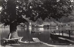 OSSIACH. Ruderboot Nahe Eines Anlegestegs Am Ossiachersees, Kunstverlag Franz Schilcher, Um 1950 - Ossiachersee-Orte