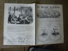 Le Monde Illustré Janvier 1871 Guerre De 1870  Général Cremer Faidhebe Poste Ballon Monté Pigeongramme Bombardement - Magazines - Before 1900