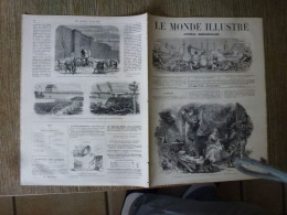 Le Monde Illustré Janvier 1871 Guerre De 1870 Bombardement De Paris Nuits Saint Georges Trôo Bapaume Buzenval Menilmonta - Zeitschriften - Vor 1900