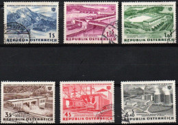 ÖSTERREICH, AUTRICHE, 1962, MI NR 1103 - 1108, 15 JAHRE VERSTAATLICHTE ELEKTRIZITÄT,  GESTEMPELT,  OBLITERE - Used Stamps