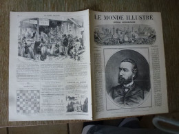 Le Monde Illustré Février 1871 Abattoir De Paris Bombardement Butte Sainte Geneviève Maison Cail Minoterie - Magazines - Before 1900