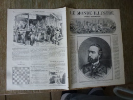 Le Monde Illustré Février 1871 Abattoir De Paris Bombardement Butte Sainte Geneviève Maison Cail Minoterie - Revues Anciennes - Avant 1900