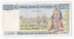 Djibouti , Billet 2000 Francs 2005 - Gibuti