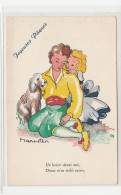 Illustrateur "Marister", Couple Et Chien, Pâques - Autres & Non Classés