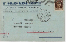 MACERATA - AZIENDA AGRARIA M.se. GHERARDO RANGONI MACCHIAVELLI - Macerata