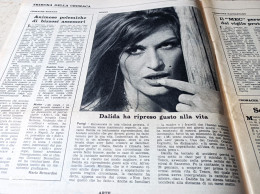 LA TRIBUNA ILLUSTRATA 1967 DALIDA ACILIA GIGI RIVA CAGLIARI CALCIO PONZANO ROMANO - Autres & Non Classés