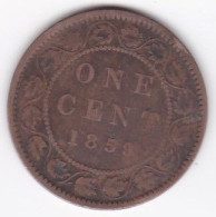 Canada. 1 Cent 1859. Victoria. En Cuivre , KM# 1 - Canada