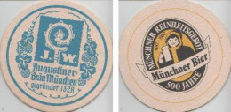 5000661 Bierdeckel Rund - Augustiner - 550 J. Münchner Bier - Beer Mats