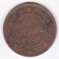 Canada. 1 Cent 1859. Victoria. En Cuivre , KM# 1 - Canada