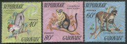Republique Gabonaise:Gabon:Unused Stamps Serie Monkeys, Apes, 1974, MNH - Apen