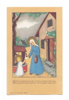 Maman Revient Du Puits, Vierge Marie Et Enfant Jésus, éd. Carle De Rochefort, Communion De Marie-Laurence Châtillon 1954 - Images Religieuses