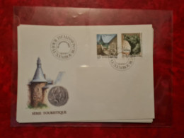 LETTRE CARTE LUXEMBOURG 1989  FDC SERIE TOURISTIQUE CLERVAUX TITELBERG - Other & Unclassified