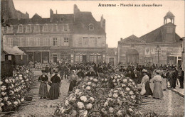 Auxonne Marché Aux Choux-Fleurs Market Légume Vegetable Mercato Côte-D'Or Cpa Non Ecrite Au Dos En B.Etat - Auxonne