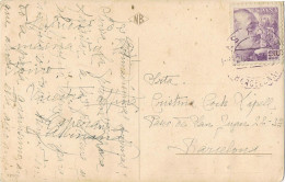 55315. Postal LAS FONTS (Barcelona) 1943. Cuadro Nacimiento. RARA - Lettres & Documents