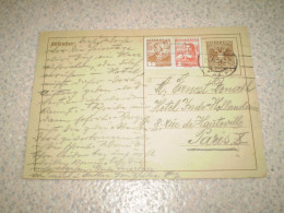 Entier Postal Autriche 12 Groschen Avec Complément D'affranchissement Pour La France 23 Groschen; Aigle - Briefkaarten
