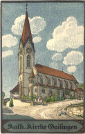 Kath. Kirche Gailingen - Künstler Ak Nohl - Konstanz