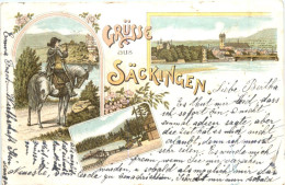 Grüsse Aus Säckingen - Litho - Bad Saeckingen