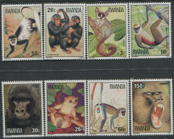 Republique Rwandaise:Rwanda:Unused Stamps Serie Monkeys, Apes, 1978, MNH - Affen