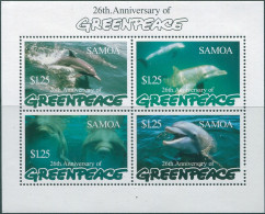 Samoa 1997 SG1018 Greenpeace Dolphins MS MNH - Samoa