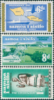 Samoa 1962 SG243-245 Map Airport Orator MNH - Samoa (Staat)