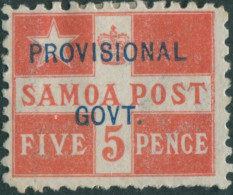 Samoa 1899 SG94 5d Dull Vermilion PROVISIONAL GOVT. Ovpt MNH - Samoa