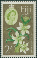 Fiji 1962 SG319 2/- Yellow-green, Green And Copper White Orchid QEII MLH - Fiji (1970-...)