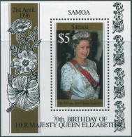 Samoa 1996 SG987 QEII 70th Birthday MS MNH - Samoa