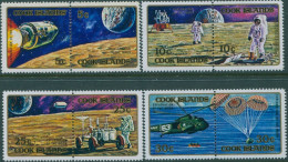 Cook Islands 1972 SG383-390 Apollo Moon Landing Set MNH - Cookeilanden