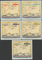 Tonga 1972 SG398-402 Merchant Marine Routes Airmail Set MNH - Tonga (1970-...)