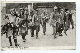 Militaria CPA Ecrite En 1915 * Soldats Allemands Capturés Par Les Anglais * Guerre Européenne 1914 Edition Patriotique - War 1914-18