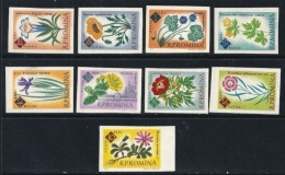 ● ROMANIA 1961 ֍ GIARDINO BOTANICO ֍ N. 1818 /26 ** NON DENTELLATI ● Serie Completa ● Cat. ? € ● Lotto N. 2159 ● - Unused Stamps