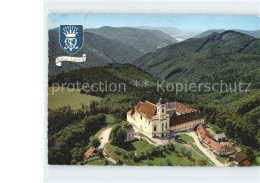 71850857 Maria Landegg Servitenkloster Wallfahrtsort Wappen Krone Fliegeraufnahm - Sonstige & Ohne Zuordnung