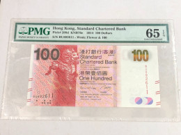 HONG KONG STANDARD CHARTERED BANK PICK#299D KNB76E 2014 100DOLLARS-1PCS PMG 65 EPQ - Hongkong