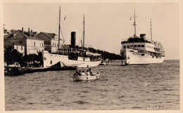 HVAR : PASSENGER STEAM SHIP " KRALJ ALKSANDAR I " - CARTE VRAIE PHOTO / REAL PHOTO ~ 1935 - '940 ? (an886) - Croatia