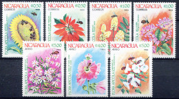 Flora E Fauna. Fiori E Api 1984. - Nicaragua