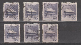 JAPAN:  1964/65  ENKAKUYI  TEMPLE  -  30 Y. USED  -  REP. 7  EXEMPLARY  -  YV/TELL.  700 - Used Stamps