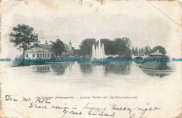 R671177 Leipziger Palmengarten. Grosser Weiher Mit Leuchtspringbrunnen. 1901 - Monde